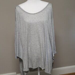 Set of 2 - Grey & Black Draped Asymmetrical Tops
